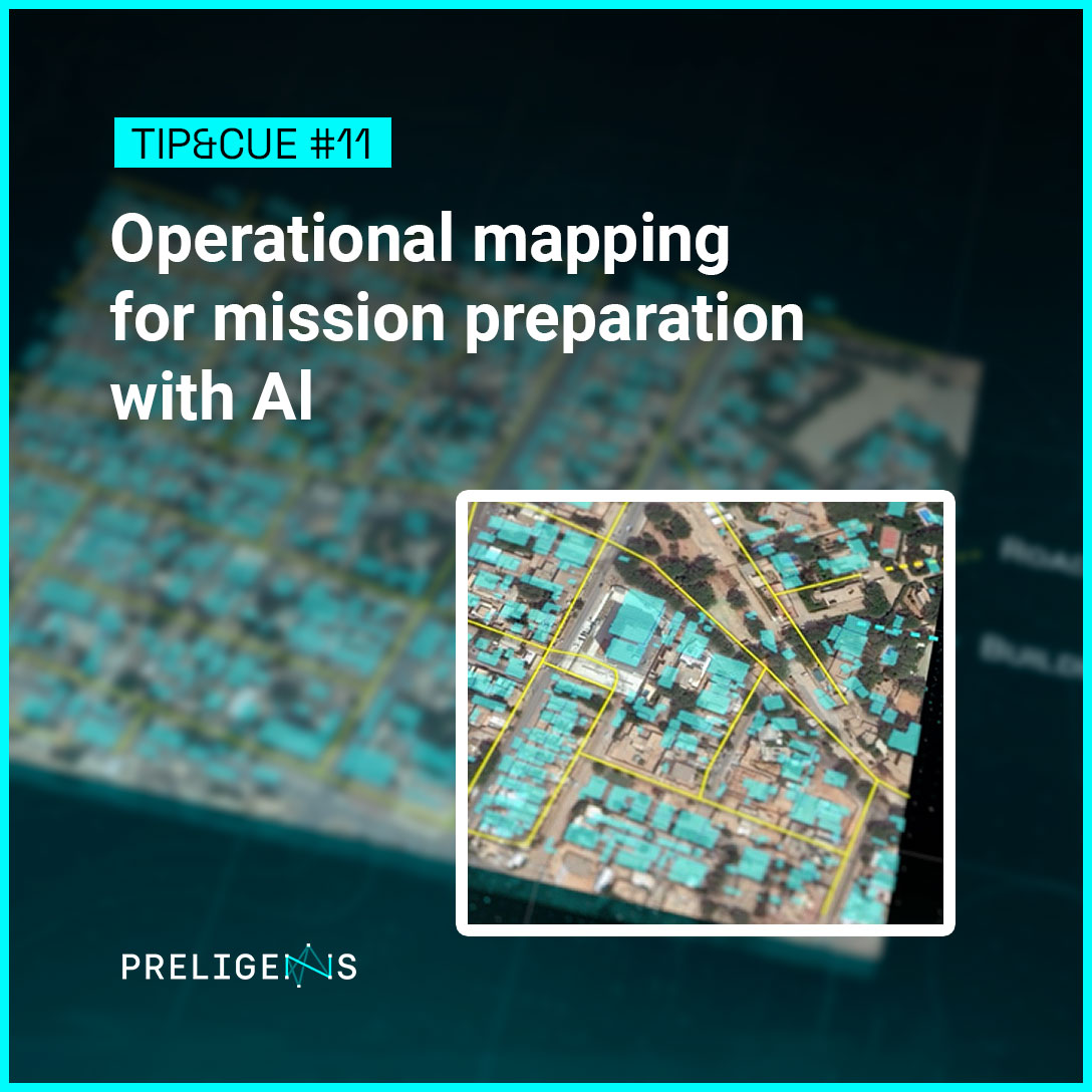 Operational mapping for mission preparation with AI